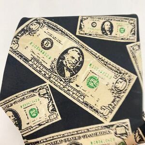 #5628 Design by A Rogers 50 Dollar Bill Money Novelty Necktie Tie 60X4